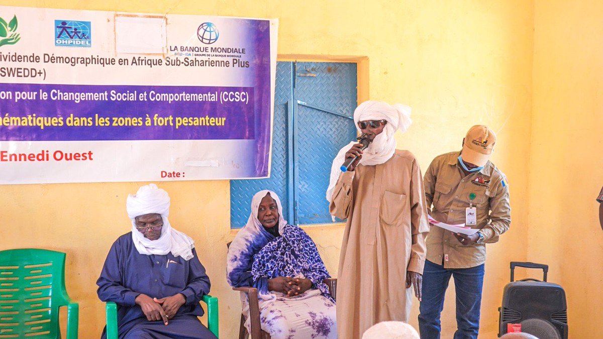 EnnediTchad's tweet photo. Du 15 au 20 septembre, la RNCE, l’Éducation nationale et le projet SWEDD sensibilisent les communautés de Wadi-Inou, Wei, Salah et Kondol à l’importance de la scolarisation.
« Inscrivons massivement nos enfants à l’école ! »

📸 Orozi Hangata https://t.co/EPvcKZgIj8