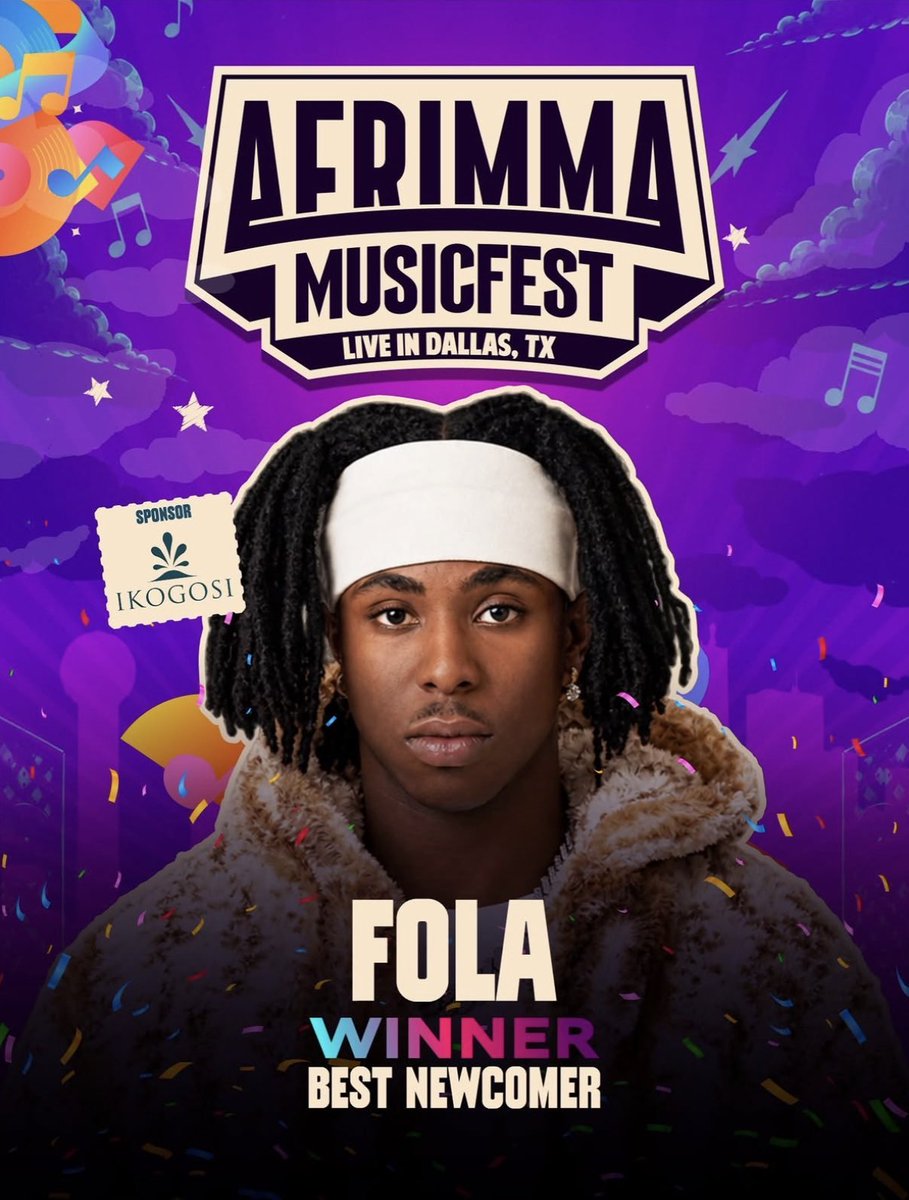 jbrepublic's tweet photo. 🚨 AFRIMMA 2026 — BEST NEWCOMER 🏆🔥

◻️ FOLA 

🏆 WINNER https://t.co/POaGEfEM0F