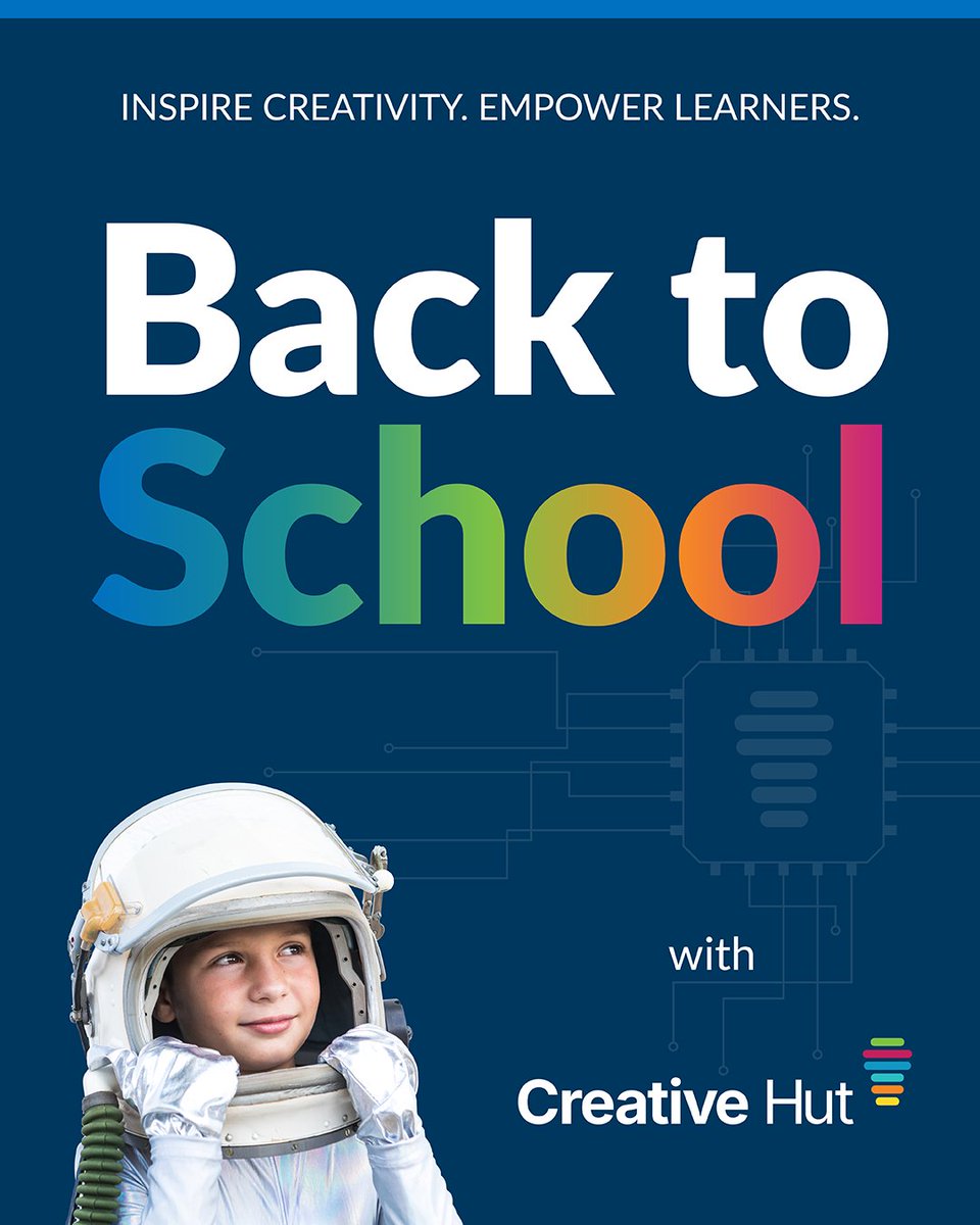 CreativeHutEdu's tweet photo. 🎒 Back to School Starts Here

A new school year means new lessons, new challenges and new opportunities to get students hands-on.

Our Back to School collection brings together five key topics and three ways to buy, helping you find the right resources for your classroom and your budget.

🤖 Computational Thinking & AI
🚁 Coding With Drones
⚙️ Engineering & Competition
🤖 Primary & Secondary Robotics
💡 Invention & Creative Coding

Discover practical STEM resources, classroom bundles and hands-on activities designed to help teachers bring coding, robotics, engineering and AI into the classroom.

And for businesses, our programmes offer opportunities to support schools and communities through hands-on STEM experiences and meaningful social impact.

🔗 Explore Back to School: https://t.co/pdt17VoPWt