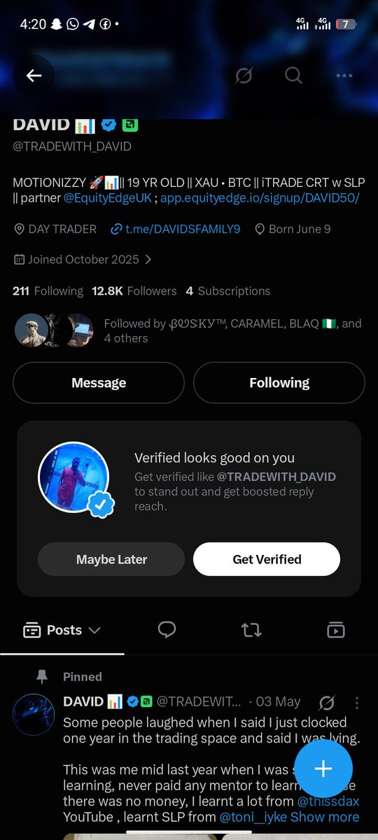 Ton3ii's tweet photo. @Mikecheta1 @kingstonpips @TRADEWITH_DAVID @Fx_Picasso @Gbemhi_Trades @CARTOONFX001 @Investor_Theo @CeciliaAny88170 @Edimax_1 Done 🥲
$5k account https://t.co/bsjAH5NKYQ