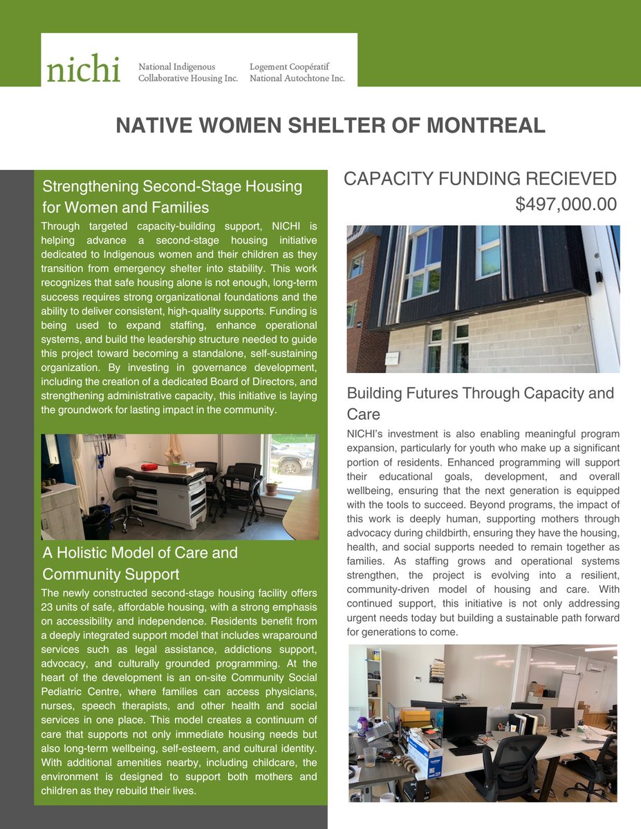 NICHI_housing's tweet photo. 🏠 Project Highlight
Indigenous-led housing is creating lasting change. This week, we’re highlighting another organization advancing safe, supportive housing for Indigenous people in their community.
#ProjectHighlight#NICHI #fibiworks https://t.co/VWX31GCh5l