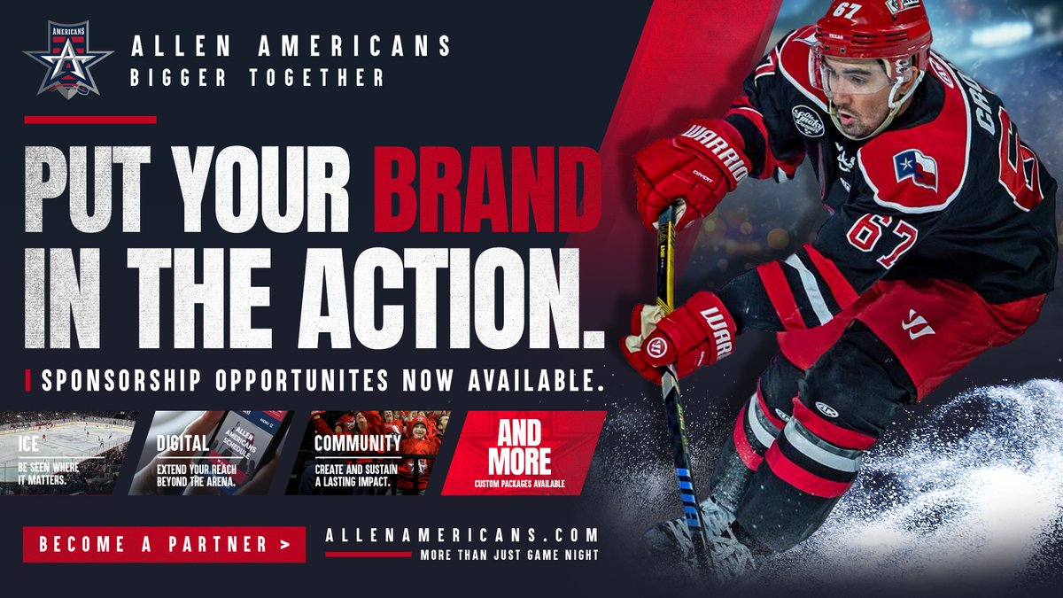 AllenAmericans's tweet photo. Join the Team. Become a Sponsor. https://t.co/zTjw4KnJxX