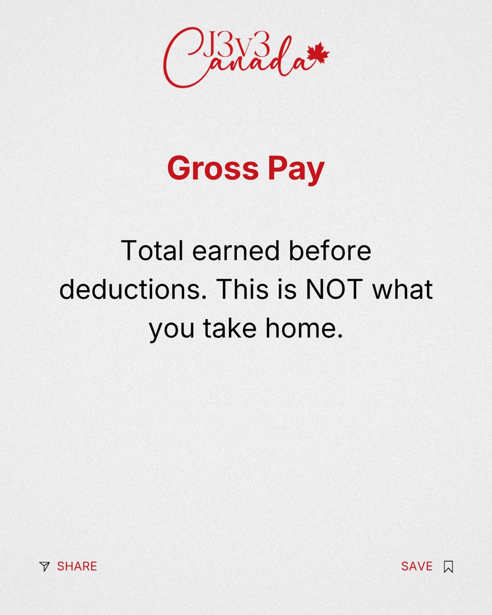 J3v3Canada's tweet photo. Your first Canadian pay stub will have more deductions than you expected. Understanding them prevents financial surprises. Save this.
#J3v3Canada #PayStub #CanadianTax #CPP #EI #NewToCanada #FinancialLiteracy https://t.co/5PBOH2s11f