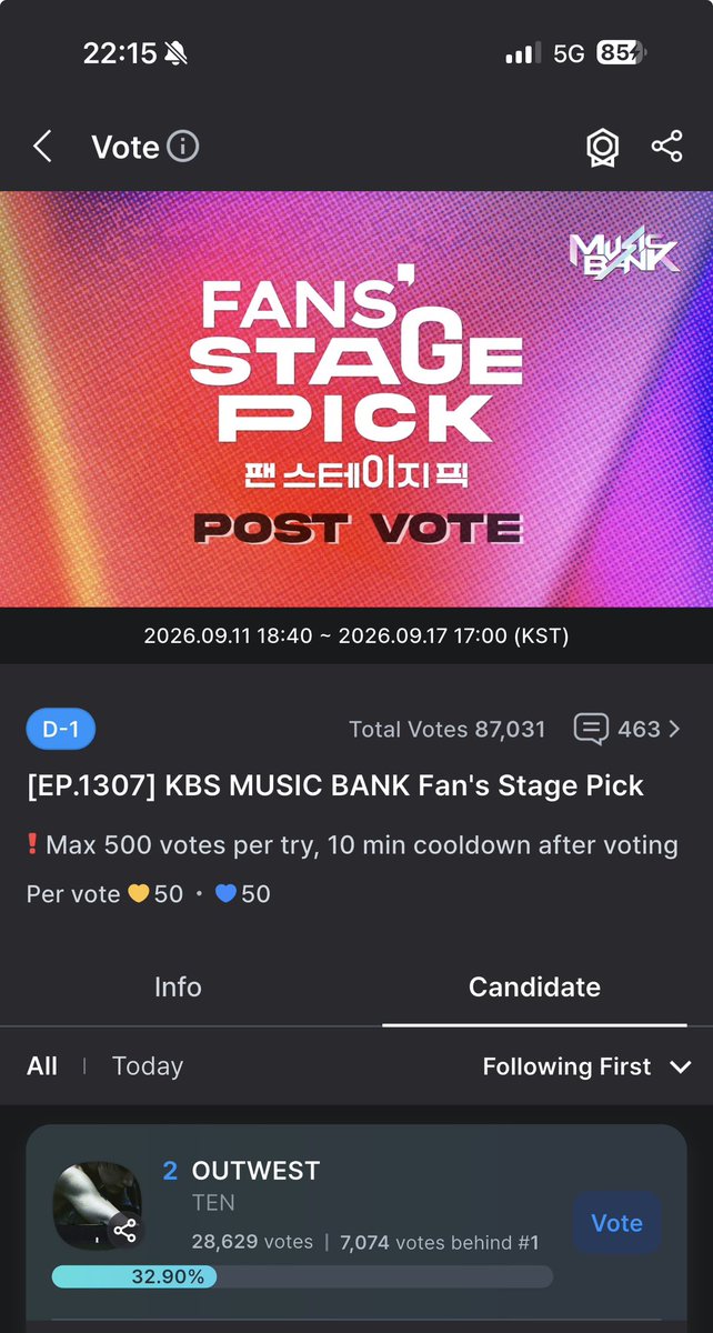 1001Korhor's tweet photo. ก๊อกๆๆ  ทุกคน เร่เข้ามาๆ มาเก็บโหวต “[EP.1307] KBS MUSIC BANK Fan's Stage Pick” ในแอพ #coogoong กัน  
ตอนนี้เราตามเป็นที่ 2 ห่างจากที่ 1 ตั้ง7000กว่าโหวต🙀 โอ้ะโอ อย่าลืมจะมีบลายโหวตอีกนะทุกคนเก็บตุนไว้ เพื่อถ้วยที่สามของพระมหาเอ้าเวสกัน บุสๆ🔥🏃
#TEN_OUTWEST 
#VoteForTEN
#โหวตเพื่อเตนล์
https://t.co/wfpiJGmsOv