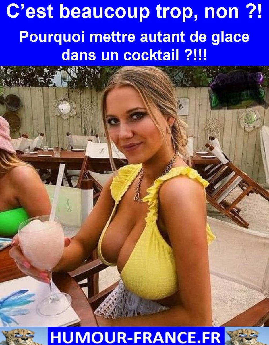 HHumourFrance's tweet photo. Humour-France : https://t.co/hT4KBy4VC9
Boutique : https://t.co/PyvZpZs4Rr
T-SHIRT HUMOUR : https://t.co/0sZzm3OQED
#divertissement #jpp #fourire #fou #comique #rires #frenchhumour #souris #mortderire #ptdr #blague #humour #drole #marrant #blagues #mdr #fourires https://t.co/8aEABb6CbJ