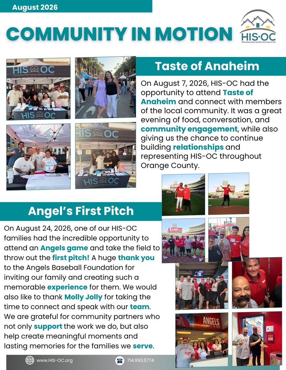 Homeless_Int_OC's tweet photo. AUGUST SNAPSHOT | COMMUNITY IN MOTION https://t.co/8uirrjsBhH
