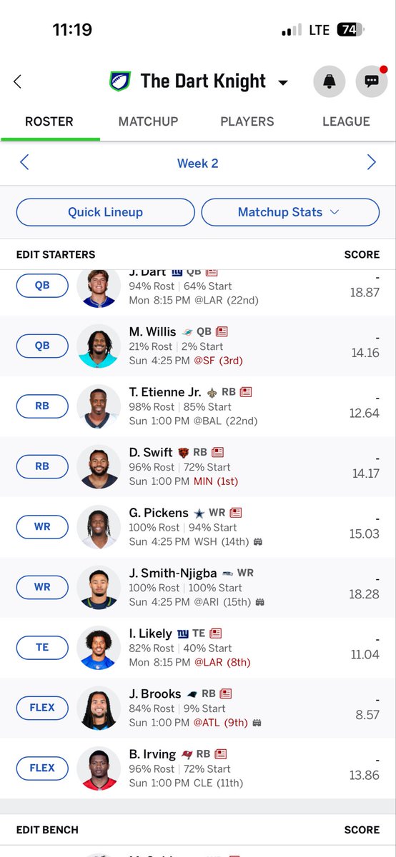 JosephCall54294's tweet photo. @PPRFantasyTips Got a couple claims in for this week https://t.co/Cld3wI4HNM