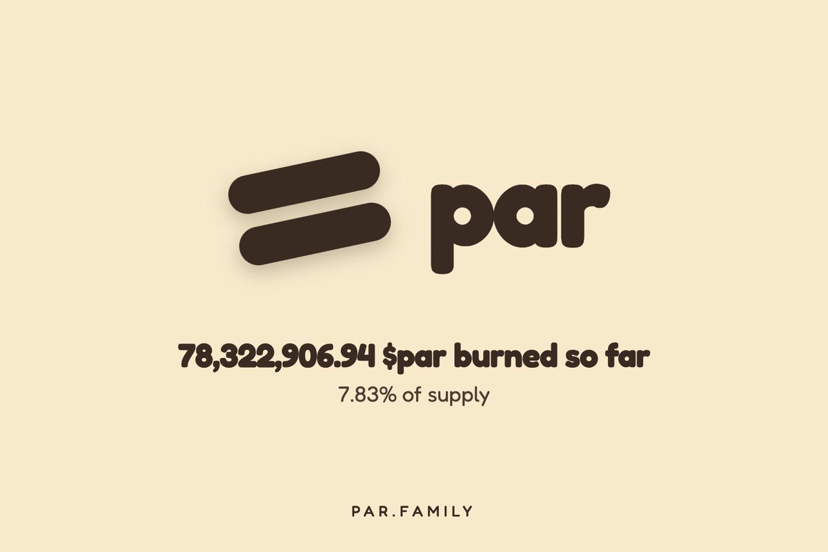 pardotfamily's tweet photo. gPar!

Almost 8% of total supply burned to date.

REMINDER: Tomorrow @arc mainnet goes live, with token launches on it through https://t.co/3yv7VNgHhh

More soon 👨‍🍳👨‍🍳 https://t.co/Q5FmZrT2Do