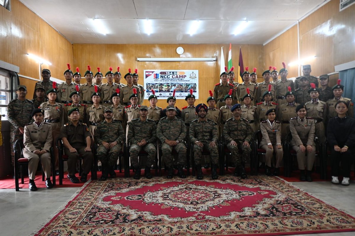 Remo_273's tweet photo. 🏥 NCC Cadets | Military Hospital Attachment Camp

30 NCC cadets-15 Senior Division boys and 15 Senior Wing girls-are undergoing a 12-day Military Hospital Attachment Camp at 154 General Hospital, Zakhama, near Kohima, Nagaland, from 14–25 Sep 2026.

Under the guidance of specialist medical officers, the cadets are gaining hands-on experience in BLS, CPR, triage, first aid, choking management, fracture stabilisation, bleeding control and casualty evacuation.

Through practical drills, mannequin training, vital-sign monitoring and bandaging sessions, they are turning knowledge into confidence and skills.

A valuable experience preparing young cadets to respond calmly and effectively when every second counts. 🇮🇳🫡
@NortheastToday @airnews_kohima @AlongImna @official_dgar @Resonant_News @LevinaNeythiri @easterncomd @adgpi @BundelKhandee 

#NCC #MilitaryHospital #Nagaland #Zakhama #YouthEmpowerment #FirstAid