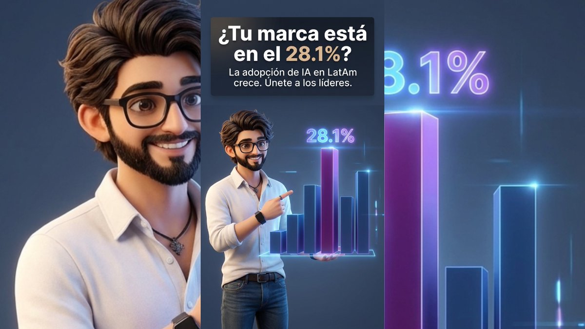 radikal_ia's tweet photo. El futuro del marketing es ahora. ¿Tu marca está lista para despegar con IA? Únete al crecimiento del 28.1% en Latinoamérica. ¡Te mostramos cómo!

#IAenMarketing #NegociosDigitales #LatamTech https://t.co/fjcdysaBn4