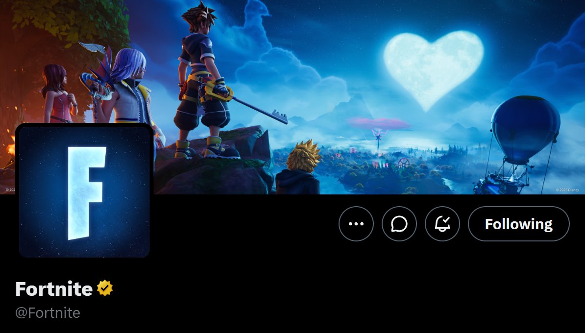 HYPEX's tweet photo. FORTNITE REVAMPS TO KINGDOM HEARTS https://t.co/zfBSQmiiOB