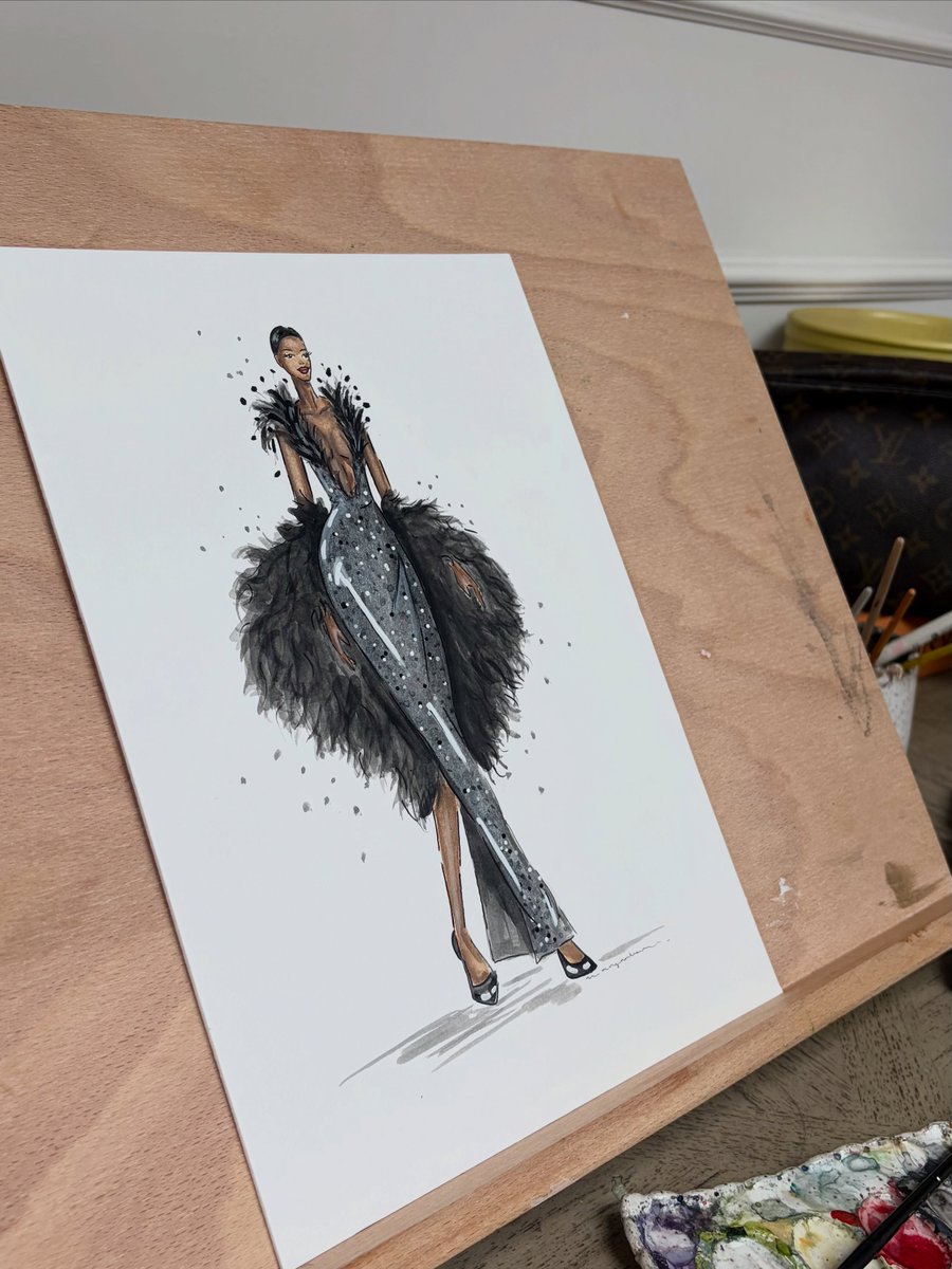 epsilomi's tweet photo. A touch of fashion for your timeline. Inspired by @tamararalph’s Autumn/Winter 26/27 collection. https://t.co/eHqDoA77cb