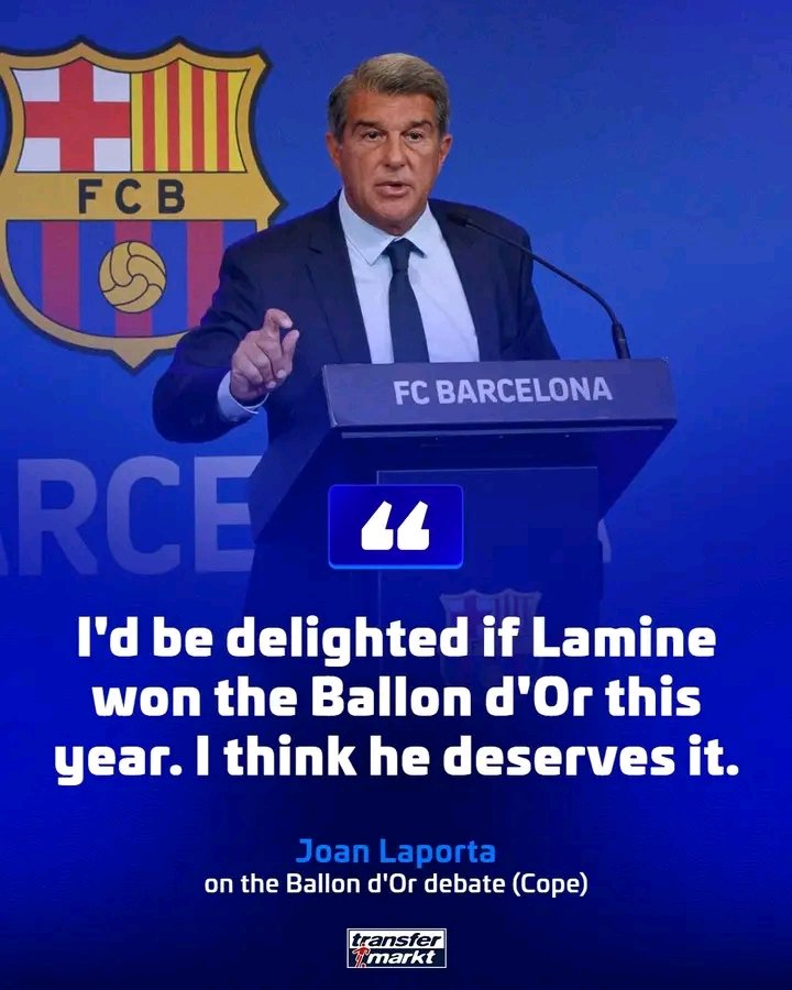 SimbwaStuart's tweet photo. Laliga fans and mostly for Barcelona they're delusional, How can you say  Lamine Yamal is the best right now? And he deserve to win the Ballon d'Or. https://t.co/ec9LqfnqYu