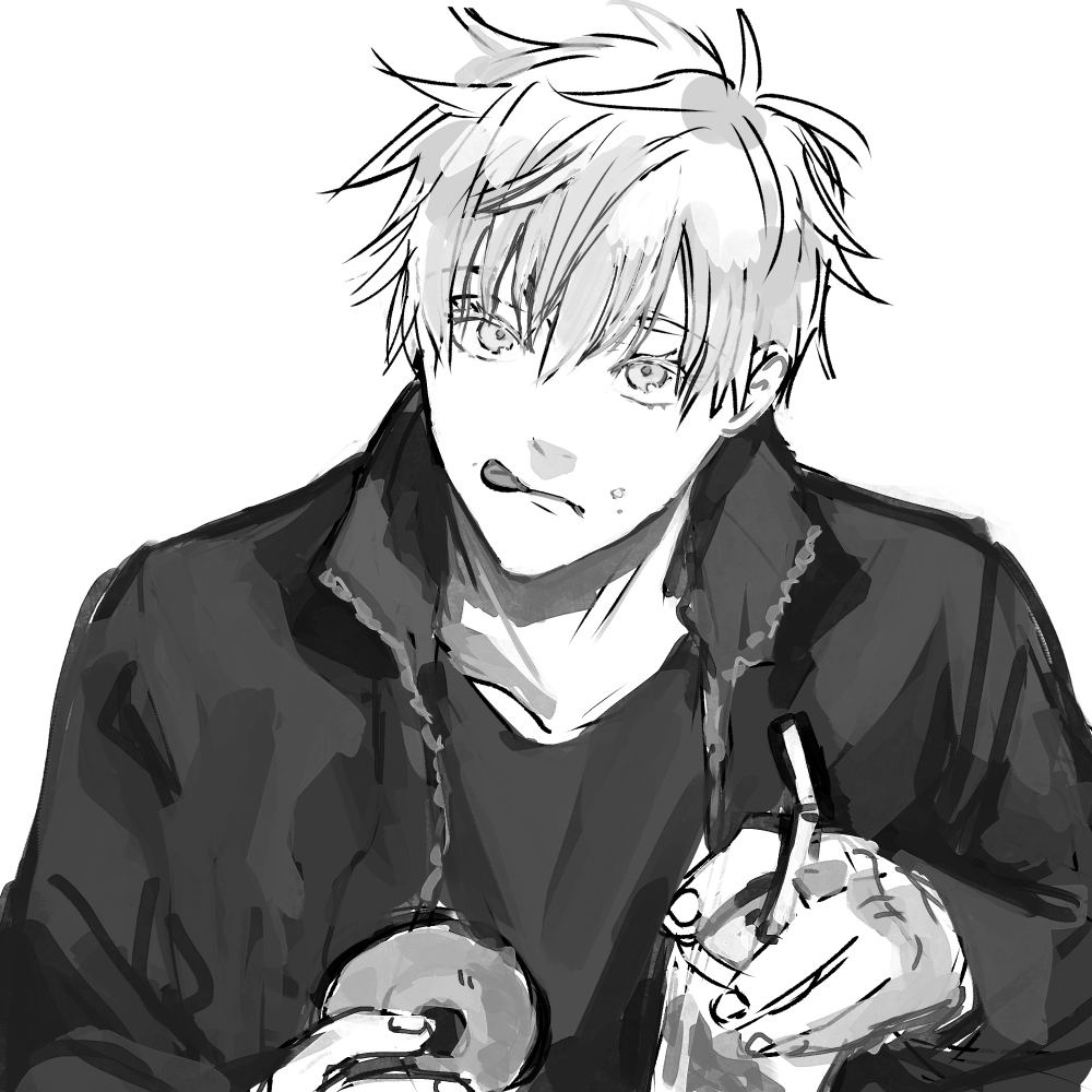 hujino_05's tweet photo. いもくりなんきんの時期だな…ドーナツ食べたいよな…の気持ちがにじみ出た絵です https://t.co/cyJxLiCtcI