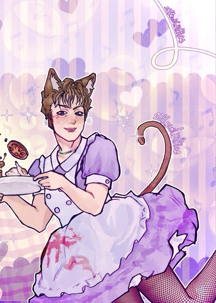 sillyvalentines's tweet photo. Gramon cat maids https://t.co/vpYTzqQ22A