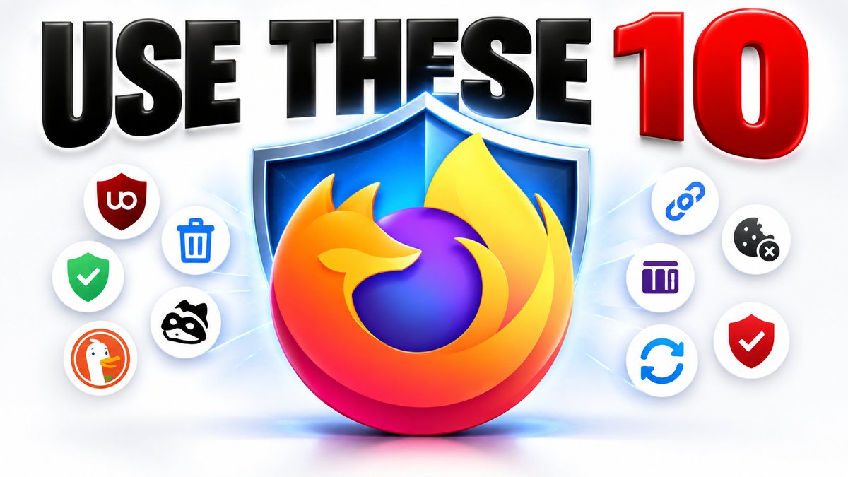 Techjunkie_Aman's tweet photo. Most people install 20 "privacy" extensions.

That can make you MORE trackable.

The safest Firefox setup uses fewer than 10.

Here's the stack I'd install in under 5 minutes: https://t.co/qBnOjHFzm7