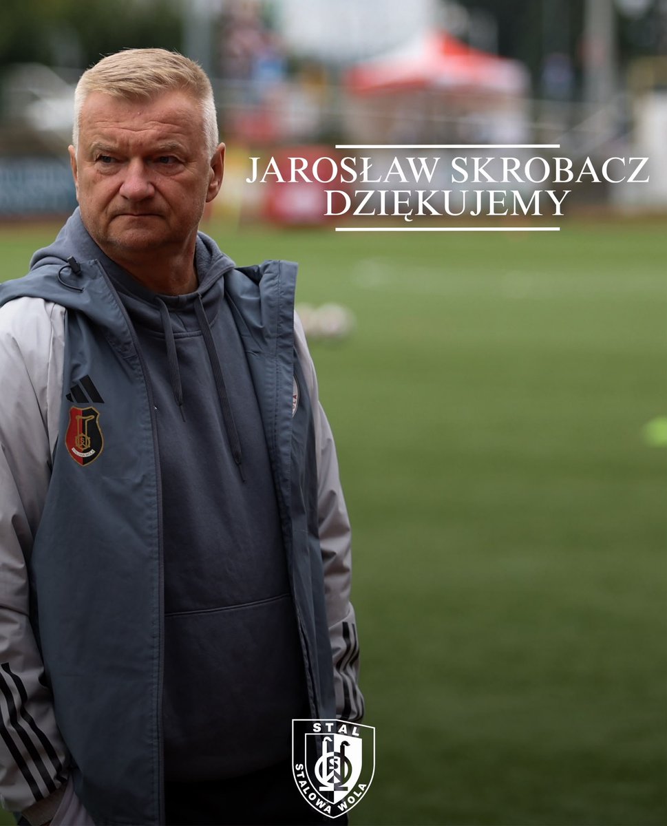 StalPsa's tweet photo. 🟩⬛️ KOMUNIKAT KLUBU!

Informujemy, że Jarosław 
Skrobacz przestał pełnić obowiązki pierwszego trenera Stali Stalowa Wola.

Obowiązki pierwszego szkoleniowca przejmie dotychczasowy asystent, Mariusz Arczewski. https://t.co/Eo1l9ccajW