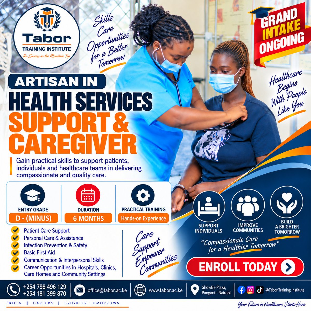 Tabor_college's tweet photo. CARE IS A SKILL. COMPASSION IS A CALLING. YOUR CAREER STARTS HERE. ❤️

Gain practical skills to support patients, individuals, families and healthcare teams while building a rewarding career in caregiving and health support. https://t.co/y7rz2Xqye1