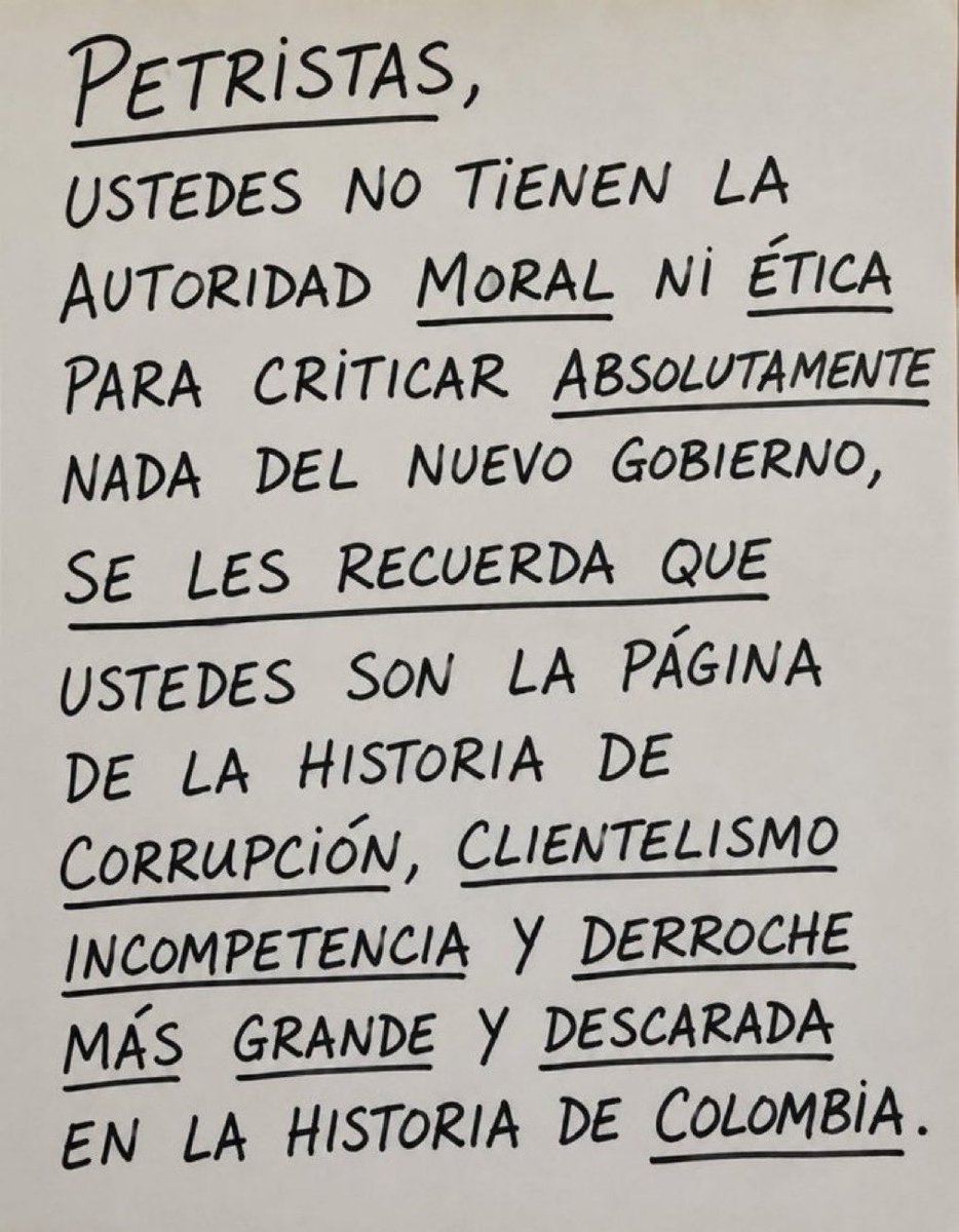 Fannygonzalezt's tweet photo. Que les quede clarito https://t.co/kTfahsdm5t