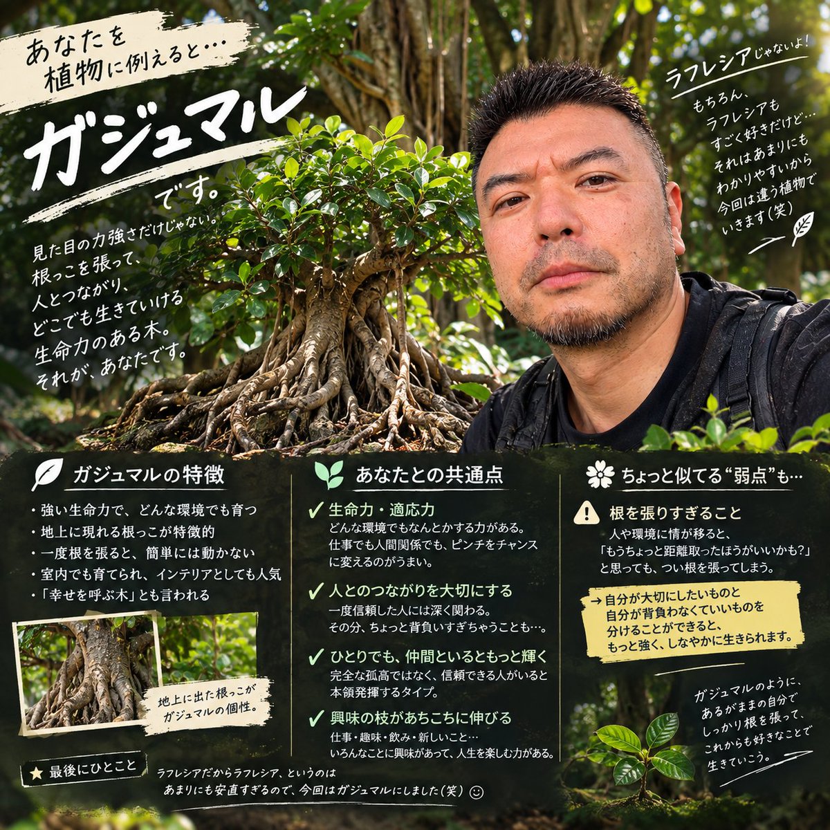 Raffles70696901's tweet photo. @naoyk0327 ガジュマルだったよ(笑) https://t.co/ciyYklLNyu