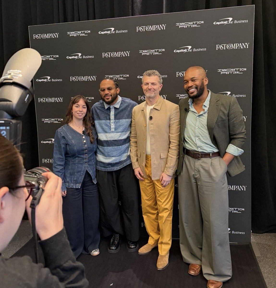 SwayEffect's tweet photo. Behind the Scenes: @FastCompany Innovation Festival with @FIT President Jason Schupbach. #FCFestival #TSEclientwork https://t.co/jCAEUL68sY