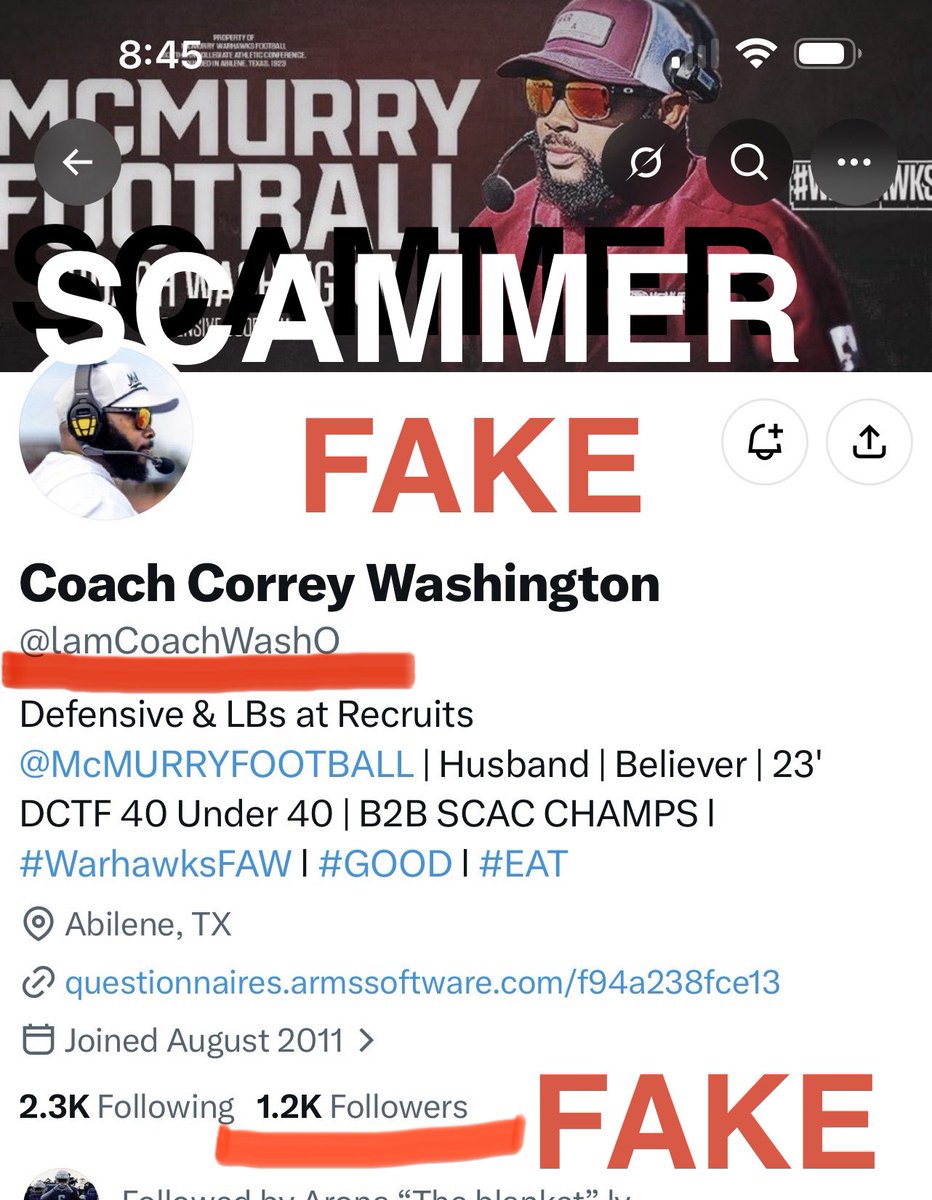 JaredGarnell28's tweet photo. @CoachCorreyory 
Changing your X handle won’t save you.
CC
@x @safety
@ScammersStopped 
@BesosaKen 
@JohnBarron51582 https://t.co/DwzDwKNw9F