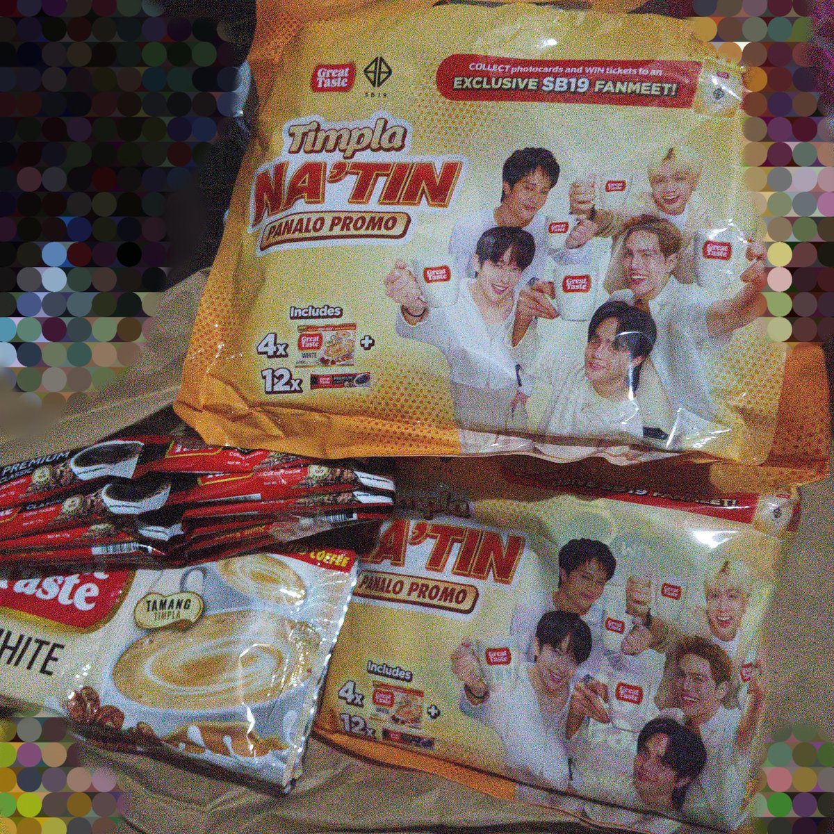 GessAsuncion's tweet photo. I bought two Great Taste Coffee packs at Puregold Shaw then I got two #StellAjero photocards. 🥹😁😊 https://t.co/wgAF4Ne9wC