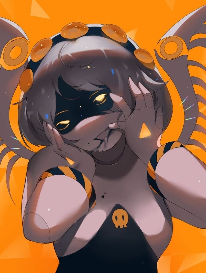UzinChaos_'s tweet photo. Feeling cute might cause a little mayhem later 💛...... 
Artby @UnderLoudF
#MuderDronesFanArt #Nuzi #Uzi #Cyn #UziDoorman https://t.co/bEJCb1eQPs