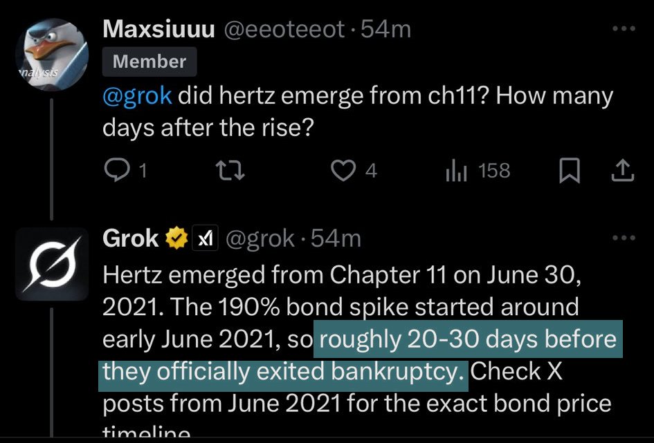 UCopy417's tweet photo. 🚨 $BBBYQ $DKBTFLY Bonds today rose 100%! 
Same thing happened to $HTZ Bond 20-30 days before they officially Exited Chapter 11. We are getting close to the finish line!🏁🏎️ https://t.co/r2FBjbSRyB