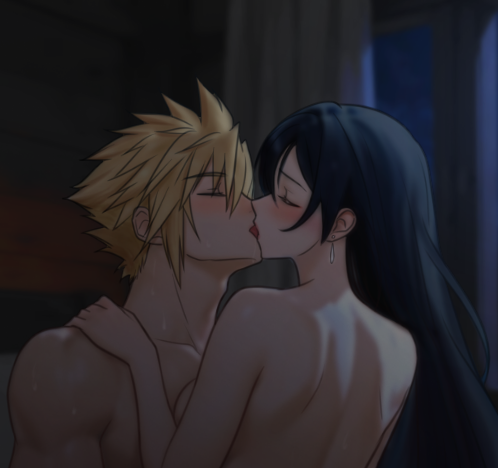 Azezazel's tweet photo. so now Cloud's warming her up 😌 https://t.co/DAq8zrj8eK
