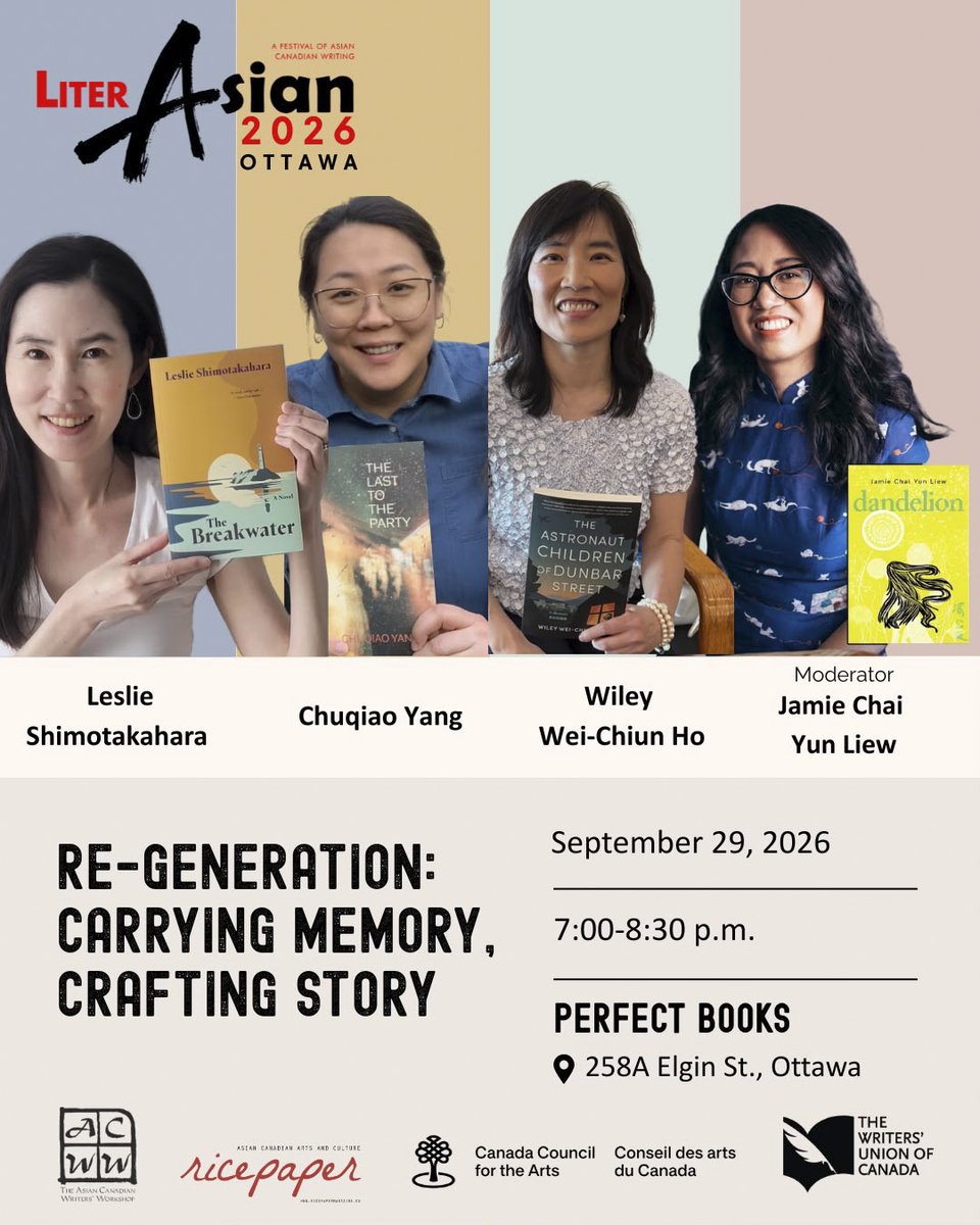 Ex_Lit_Prof's tweet photo. Looking forward to this LiterASIAN event in just a couple weeks! https://t.co/aVMVFxTTdV @cormorantbooks @TRFNews @literASIAN https://t.co/llb3P7FJNB