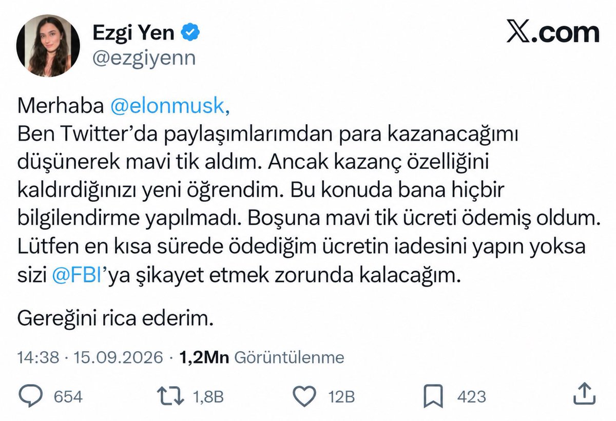 ccaatik's tweet photo. Şöyle bir tweet bekliyoruz senden ezgi https://t.co/K5b7I54FOo