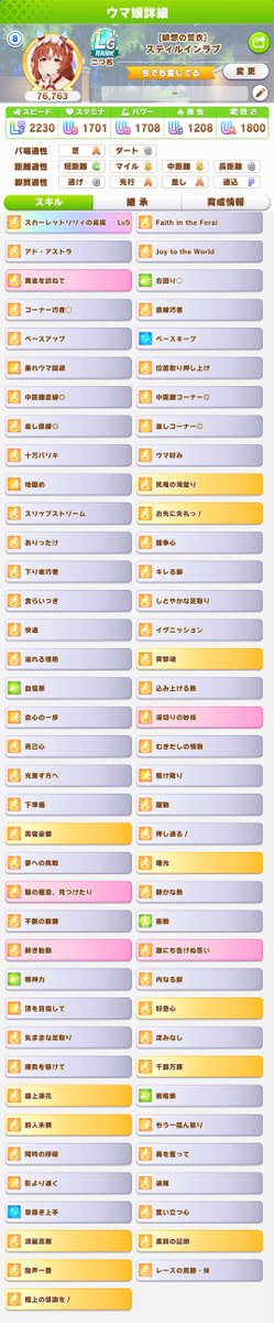 running8940's tweet photo. スティルもできた
ちょっと上振れればスキルpt10,000超える
#ウマ娘　#チャンミ https://t.co/nkTzYzhgba