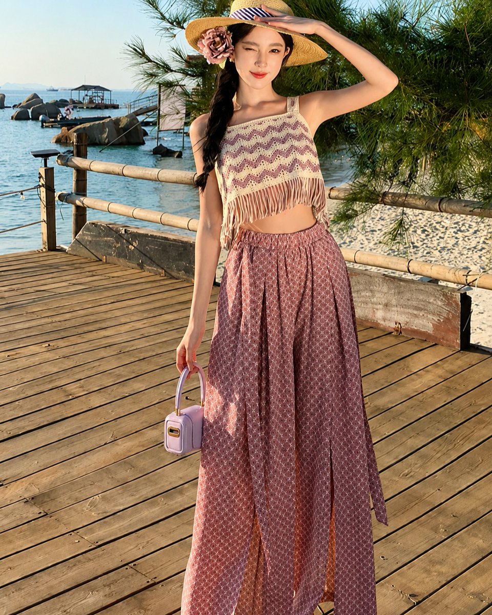 leshowben's tweet photo. Vacation-ready in a stylish printed co-ord set featuring a trendy top and comfy palazzos. Lightweight, breathable, and easy to style for beach days, travel, and summer outings. https://t.co/aSkSu21L7i