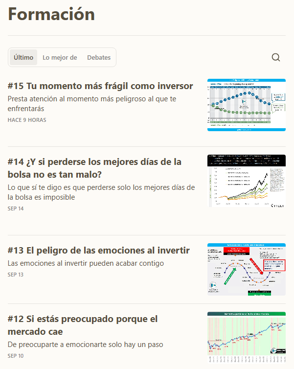 Business_yields's tweet photo. En el último mes he empezado a publicar cada día un artículo formativo gratuito para que aprendas a invertir mejor.

Para acceder a ellos solo tienes que ir a la pestaña de Formación en el substack.

Tienes ya más de 15 artículos tratando diferentes aspectos y cada día seguiré publicando uno nuevo hasta explicarte algunos de los mejores modelos de carteras diversificadas.

Todo con el objetivo de que puedas por ti solo pasar de cero a inversor diversificado sin grandes complicaciones.

Disponible para cualquiera.

Se agradece difusión para que llegue a quien pienses que le puede interesar.