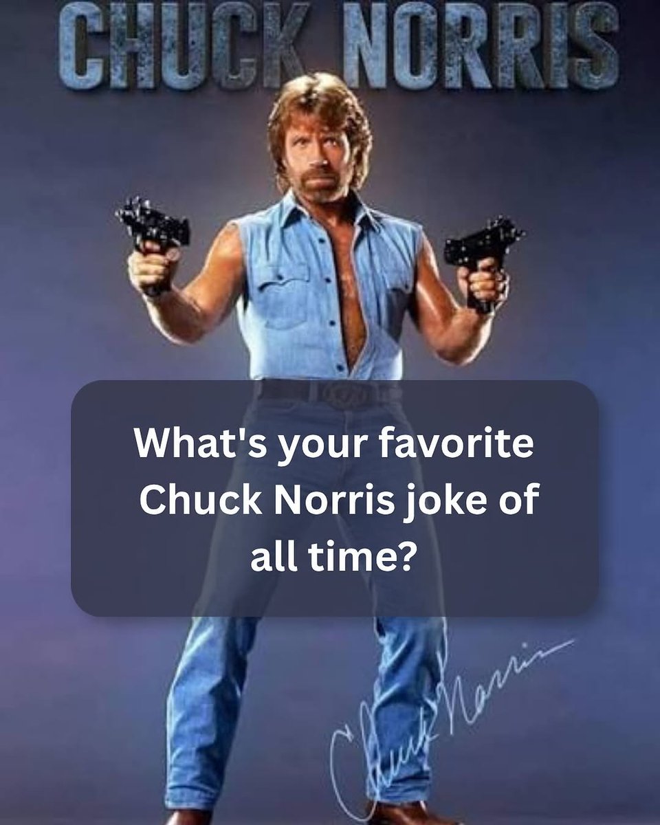 Einsenhower's tweet photo. No Chuck Norris jokes exist, only Chuck Norris facts https://t.co/accEPj2GHc
