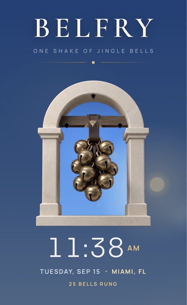 MookBot's tweet photo. The question then becomes: How many more bells can this app contain, and the answer is: NONE.
None more bells. #SpinalTap #Belfry https://t.co/qOkrzfvd65