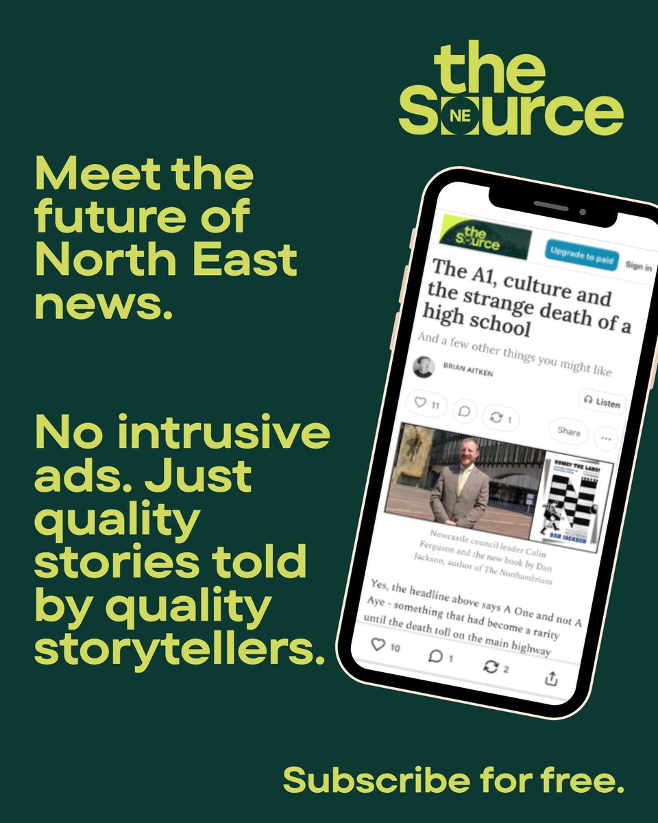 TheSourceNE's tweet photo. Meet The Source! 🗞️

The North East is on the rise - and there’s never been a better time for a new kind of regional journalism.

Independent, quality journalism. No clickbait. No intrusive ads. Just stories that matter.

Go straight to The Source 👇

https://t.co/W0NmtYNtgA https://t.co/mPd6g4LYtn