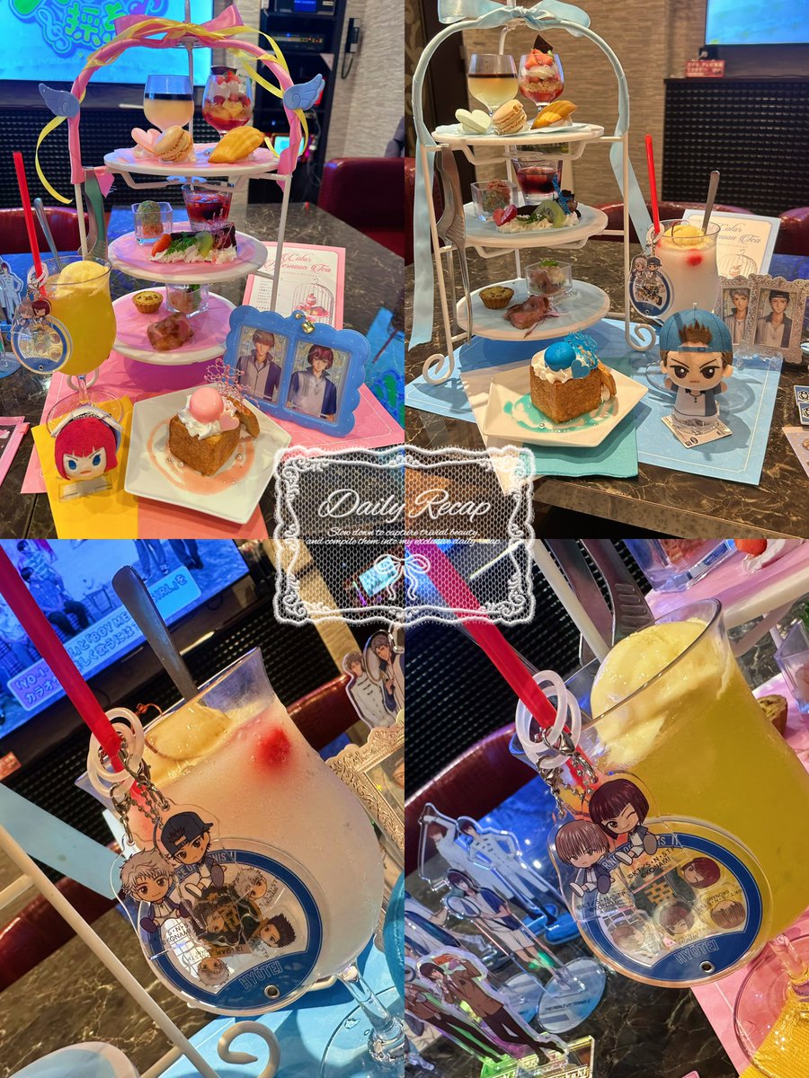 misotabamiso's tweet photo. 今年も、あむちゃんと岳人＆宍戸誕生祭をしてきた🥳🥳🥳
日岳、鳳宍概念アフヌンでお揃いグッズ並べて幸せ空間だった〜〜〜🥳🥳 https://t.co/8yeDnYAczs