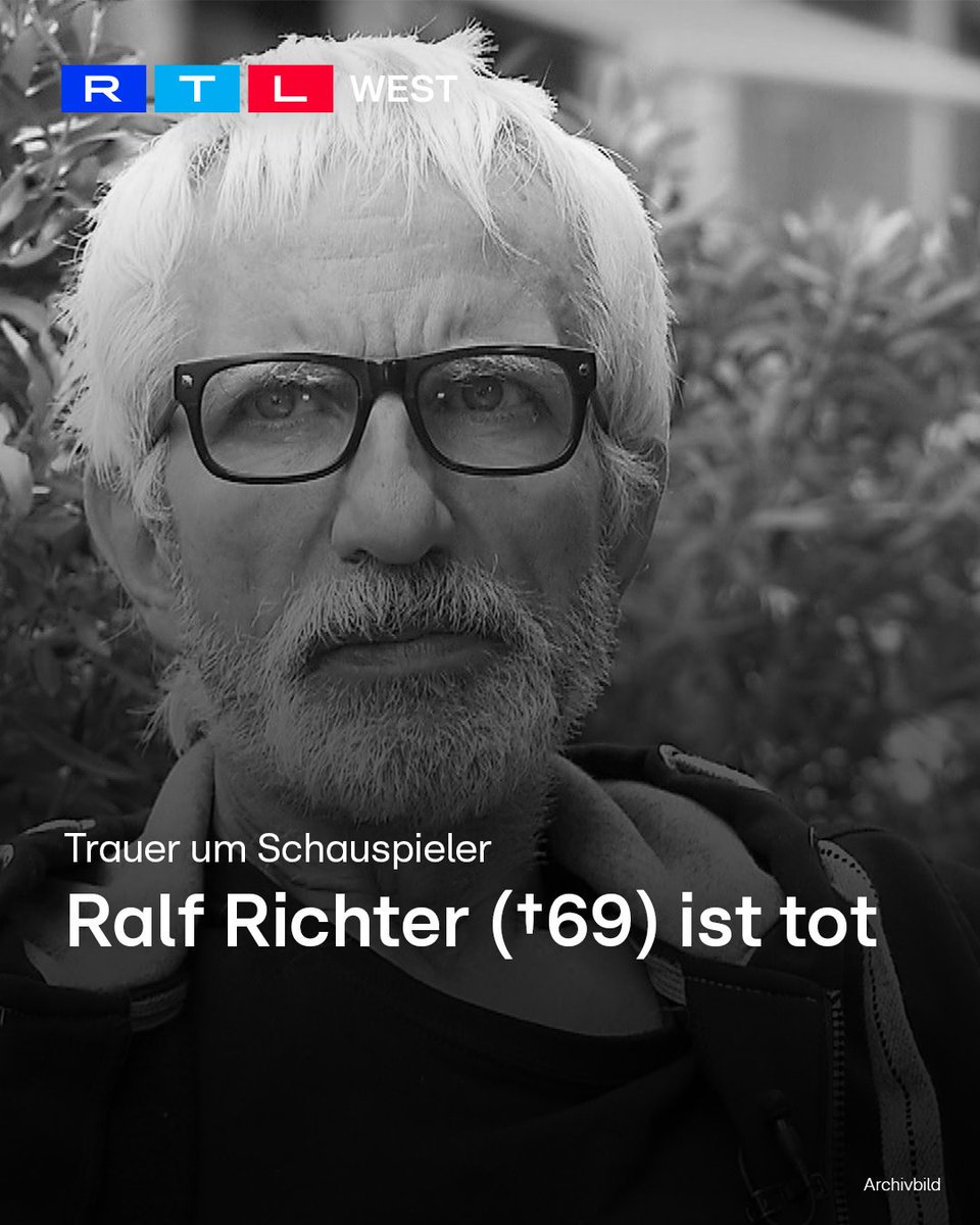 RTLWEST's tweet photo. Schauspieler #RalfRichter ist im Alter von 69 Jahren gestorben. Der gebürtige Essener wuchs in #Bochum auf und wurde 1981 durch seine Rolle als Zentralmaat Frenssen im #Film „Das Boot“ bekannt. Neben zahlreichen Film- und Fernsehrollen stand #Richter auch auf der Theaterbühne und war als Musiker aktiv.