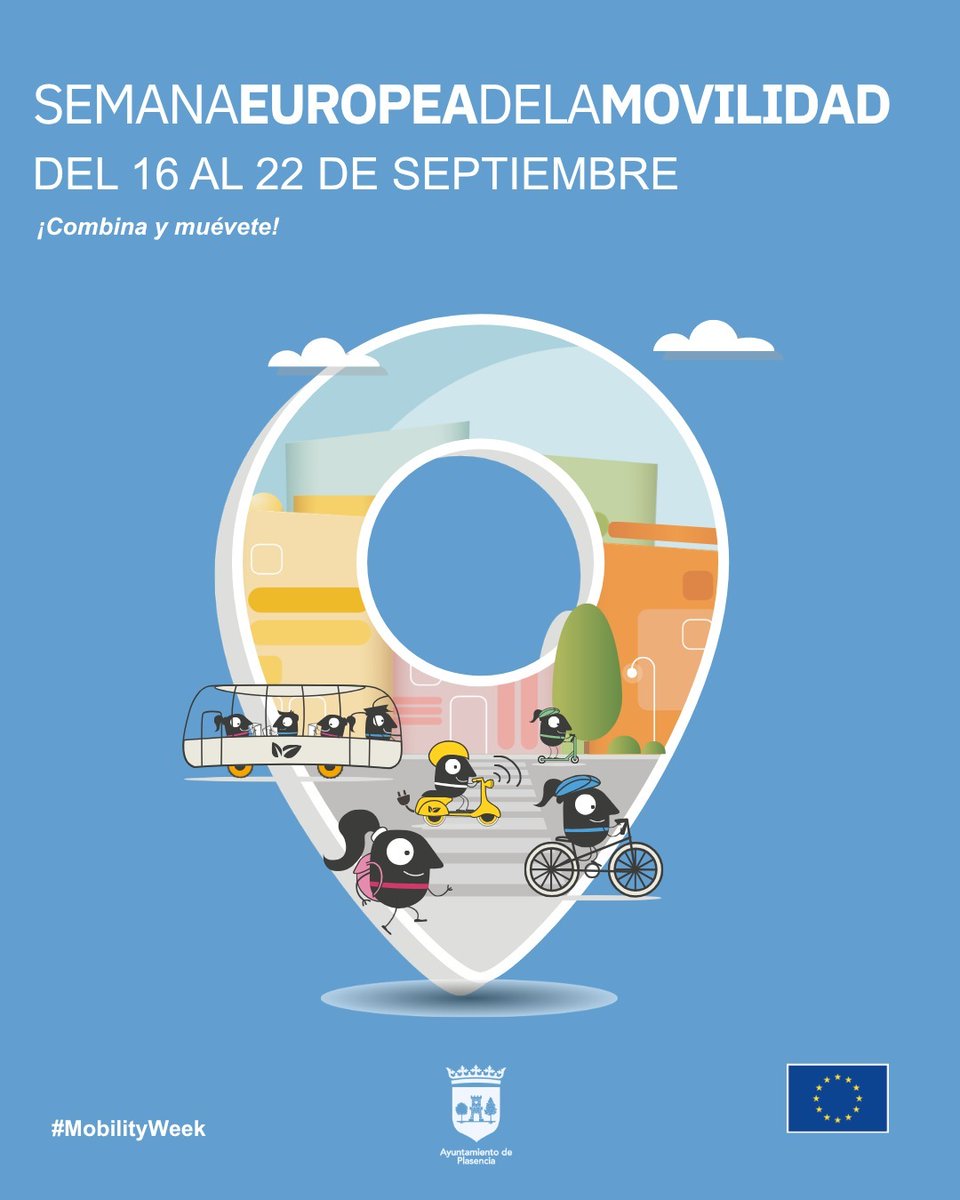 jafmerchan's tweet photo. 🚲🌍 Plasencia se suma a la Semana Europea de la Movilidad, que se celebra del 16 al 22 de septiembre con actividades para promover una movilidad más segura, accesible y sostenible. Inscripciones rutas en bicicleta: a través del chat de incidencias del Ayuntº en el 663 999 212. https://t.co/sslAbyfNij