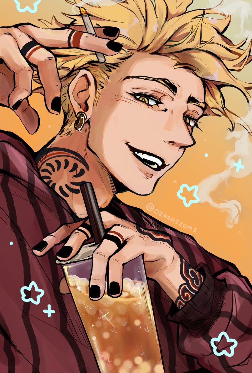 ozashizumi's tweet photo. A fun Enjin I got to draw for a pop-up event #gachiakuta https://t.co/cXK6bGfhuy