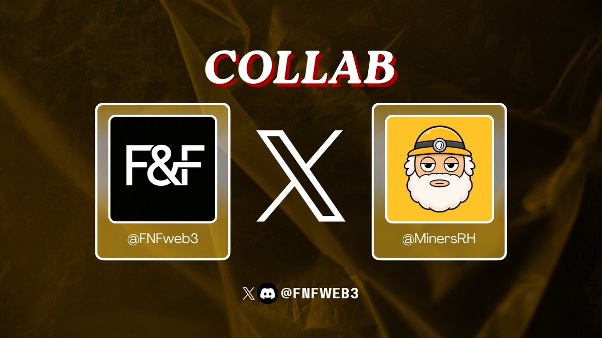 FNFweb3's tweet photo. FNF 🤝 @MinersRH 

Miners is a free mint NFT collection on Robinhood Chain built around mining, progression, and an ecosystem that grows alongside its holders

Supply : 2,222 supply | Chain: Robinhood | Price: FREE

Giveaways now live in FNF Discord ↓
https://t.co/ptPdXT4jN1 https://t.co/haDaYi9NWs