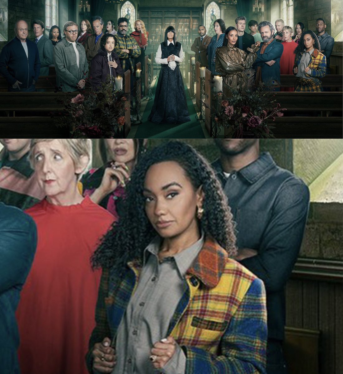 JADEtearoom's tweet photo. Leigh-Anne stuns with the cast of BBC One’s #CelebrityTraitors, airing on Thursday 1st October at 8pm. https://t.co/x5iKPgzzm9