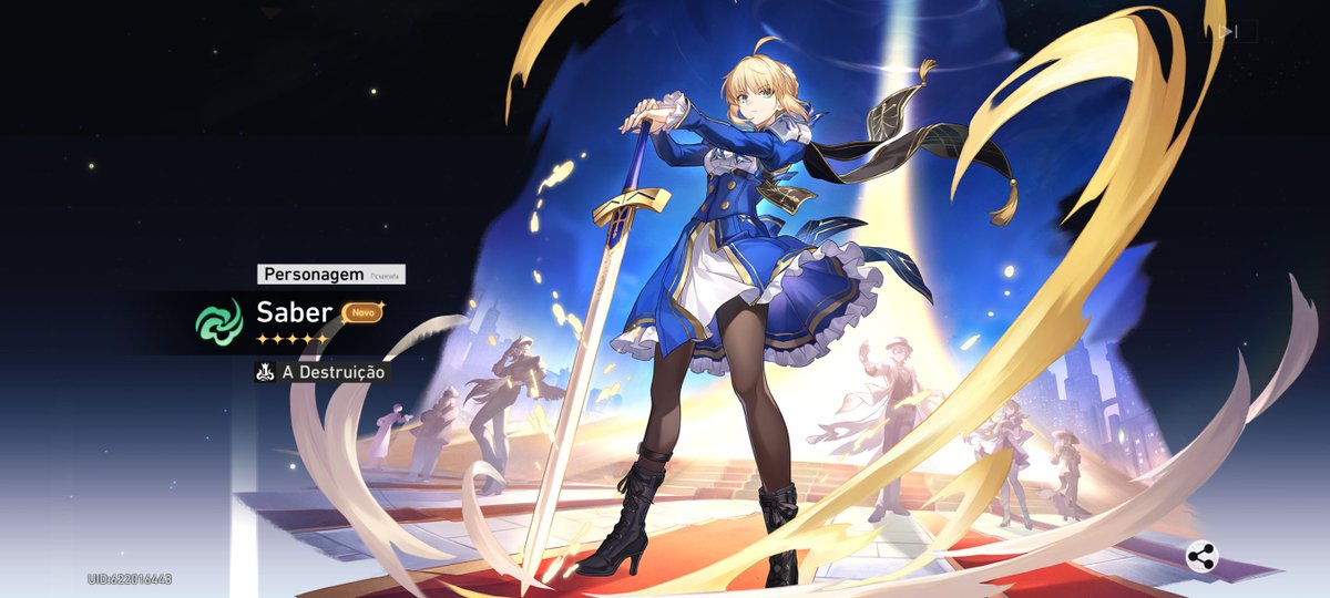 Alex_Sandro2000's tweet photo. #HonkaiStarRail Personagem 5 Estrelas Saber https://t.co/ltpmvqt3o0