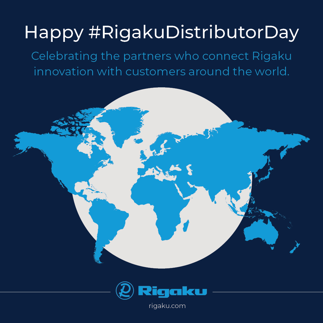 rigaku's tweet photo. Today, we recognize the distributors who help bring Rigaku innovation closer to customers around the world.

Through trusted relationships, technical expertise, and a deep understanding of local markets, our distributor partners help customers find solutions, overcome challenges, and achieve their objectives.

We are proud to work alongside such a dedicated global network and grateful for the partnership, professionalism, and commitment you demonstrate every day.

Thank you for everything you do.

#RigakuDistributorDay