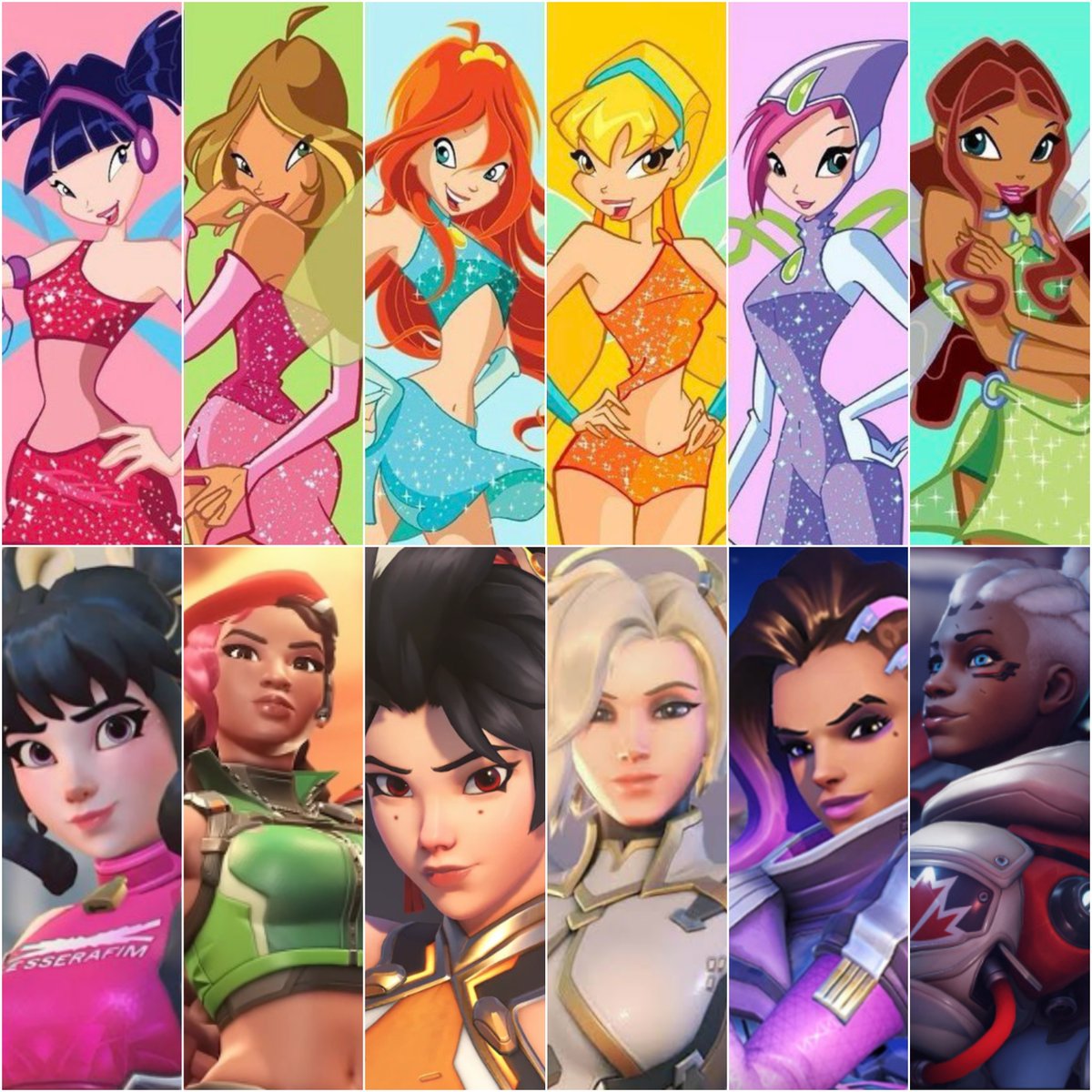 AxVillion's tweet photo. Listen I know nothing about the Winx ( I was more of a WITCH girlie) but what if...?

I picked who I'd like to see in the collab 🙈 Who would you guys pick? :D https://t.co/ydufkzzr8p