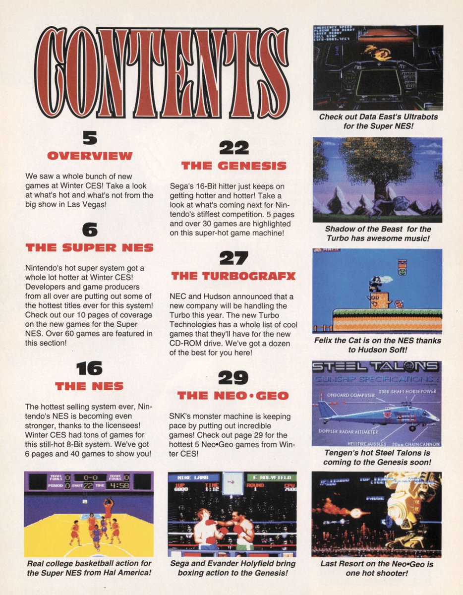 GameHistoryOrg's tweet photo. This supplement included with a 1992 EGM issue is a giant preview guide based on 1992's Winter CES, including such hotness as, uh, Felix The Cat on the NES: https://t.co/hUvpOvneUN https://t.co/jejFu6OMgP