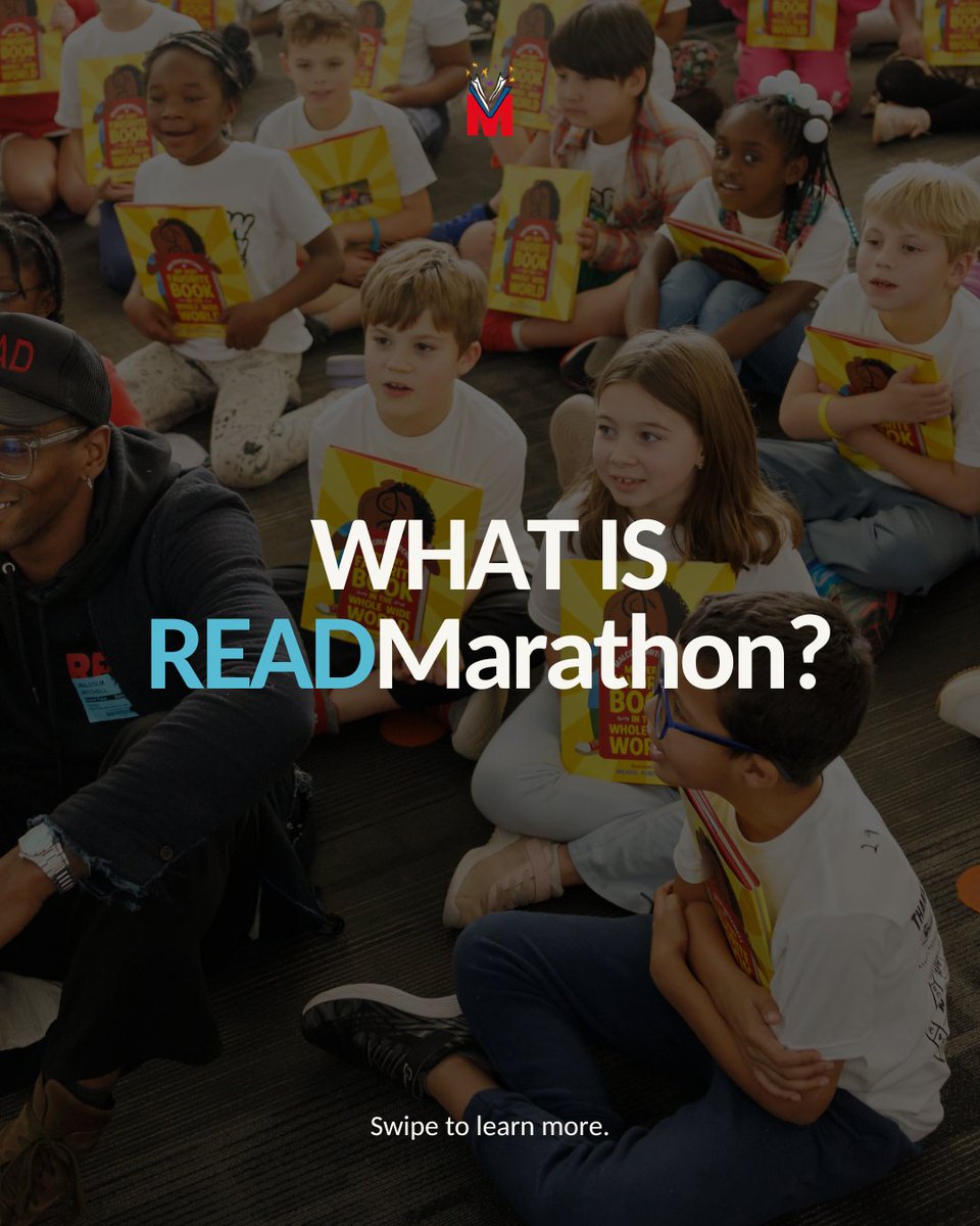 ReadWithMalcolm's tweet photo. READCamp is over. So, what's next? READMarathon! 🏁

Starting October 5, we're challenging students to READ the distance for 26.2 days. Who's running with us? https://t.co/dl6oBAExWB https://t.co/hR0nbFFZCR