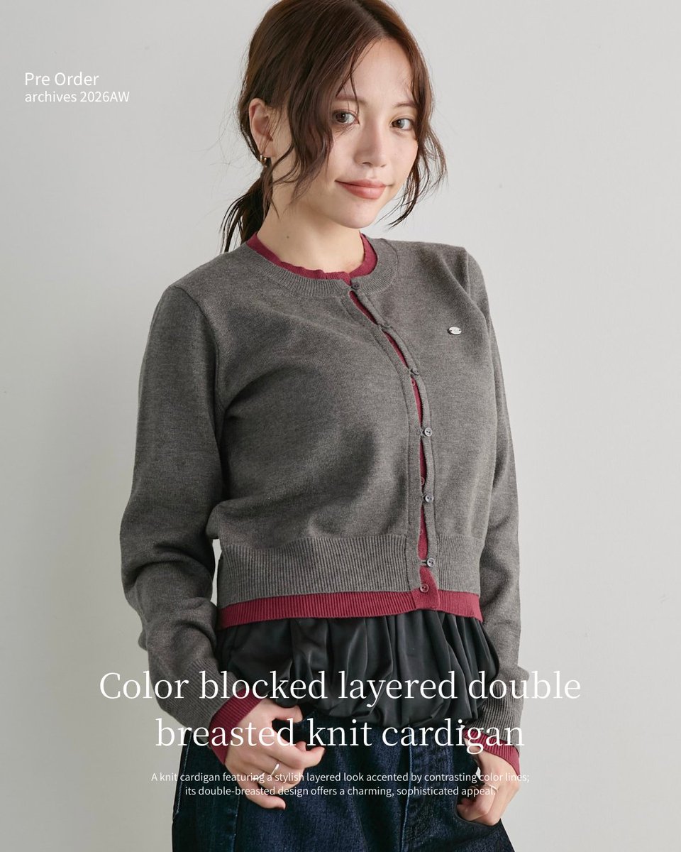 archives_pm's tweet photo. pre order🛒♡
配色のレイヤードがコーデのポイントに☑️
https://t.co/PuspuaGUvo https://t.co/uzbs9KEWkS